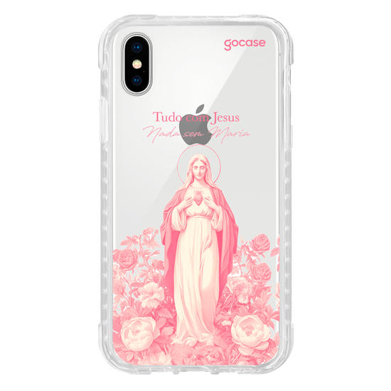 Capinha para celular  Tudo com Jesus, Nada sem Maria