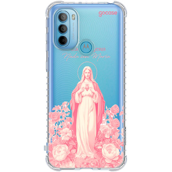 Capinha para celular  Tudo com Jesus, Nada sem Maria