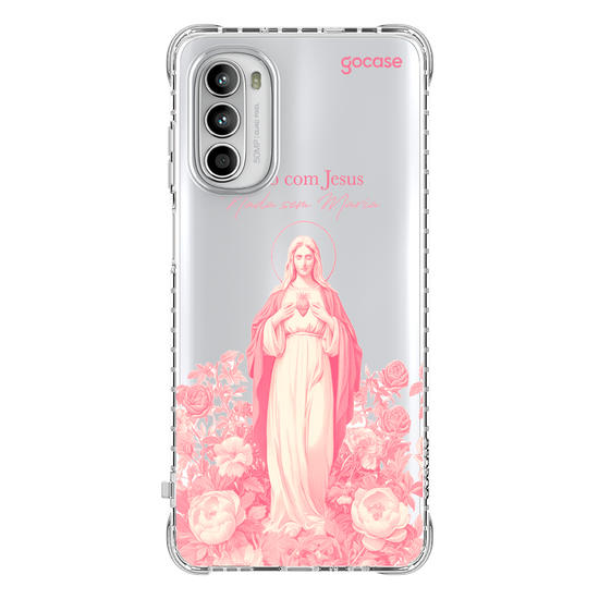 Capinha para celular  Tudo com Jesus, Nada sem Maria