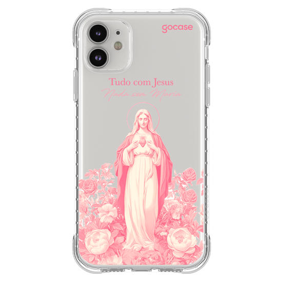 Capinha para celular  Tudo com Jesus, Nada sem Maria
