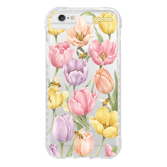Capinha para celular  Tulipas em Flor