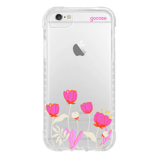 Capinha para celular  Tulipas Pop Lilás