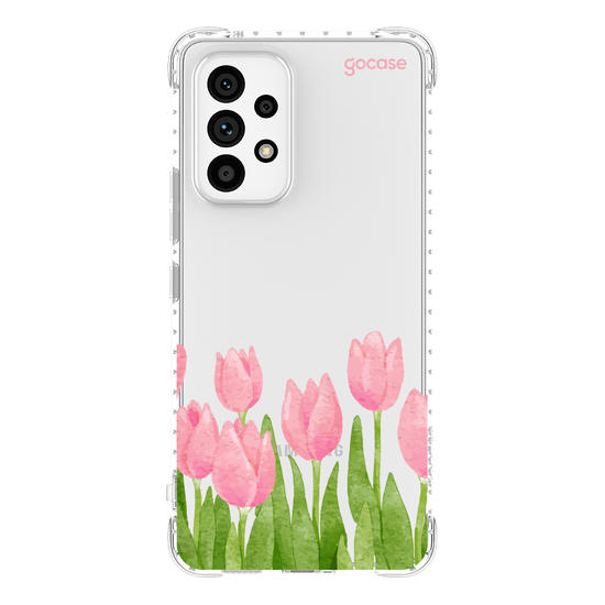 Capinha para celular  Tulipas Watercolor