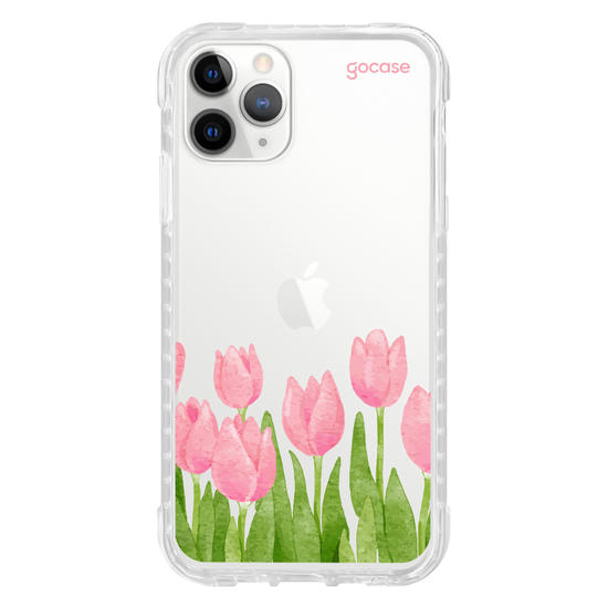 Capinha para celular  Tulipas Watercolor