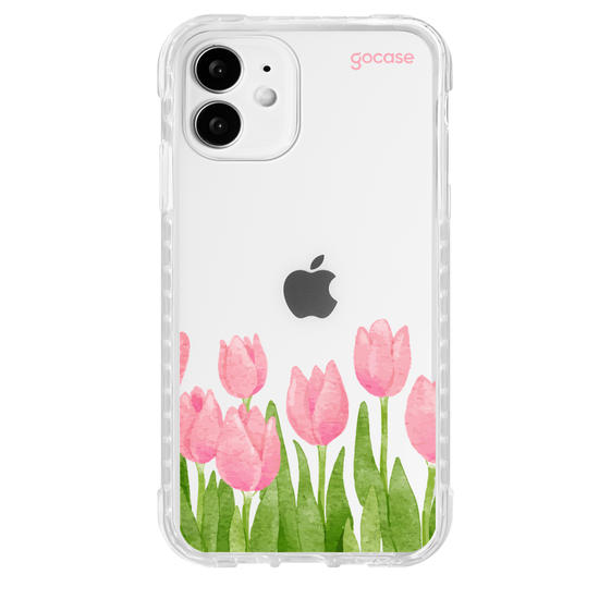 Capinha para celular  Tulipas Watercolor