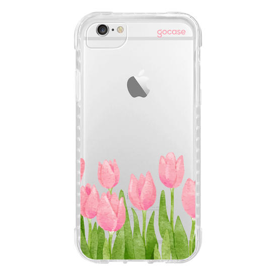 Capinha para celular  Tulipas Watercolor