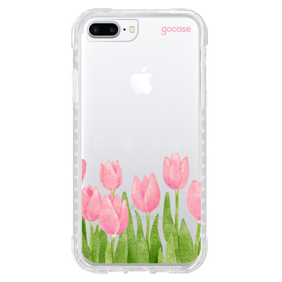 Capinha para celular  Tulipas Watercolor