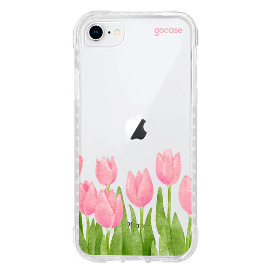 Capinha para celular  Tulipas Watercolor