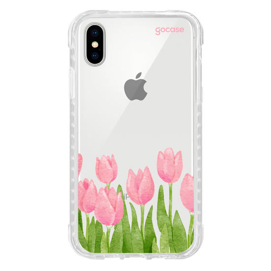 Capinha para celular  Tulipas Watercolor
