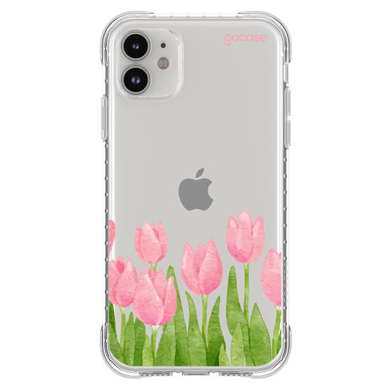 Capinha para celular  Tulipas Watercolor