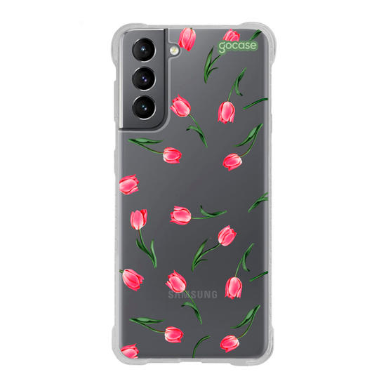 Capinha para celular  Sweet Tulips Pattern