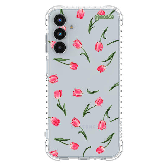 Capinha para celular  Sweet Tulips Pattern