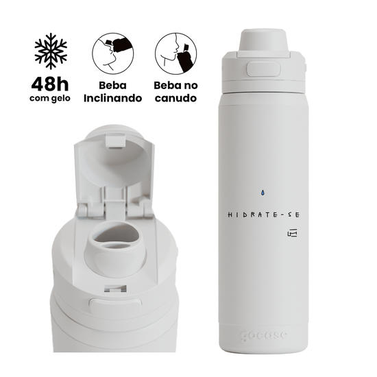 Garrafa Térmica Flip Pro - Um Cartão - Hidrate-se