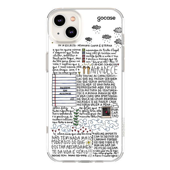 Capinha para celular  Um Cartão - Nenhuma Chuva é Eterna
