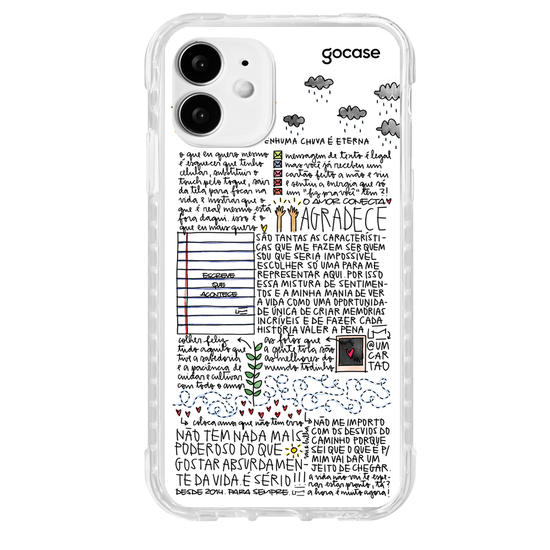 Capinha para celular  Um Cartão - Nenhuma Chuva é Eterna