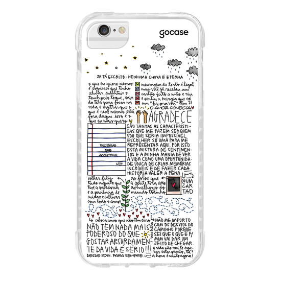 Capinha para celular  Um Cartão - Nenhuma Chuva é Eterna