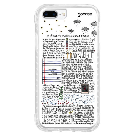 Capinha para celular  Um Cartão - Nenhuma Chuva é Eterna Capinha para celular  Um Cartão - Nenhuma Chuva é Eterna