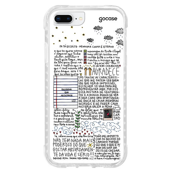 Capinha para celular  Um Cartão - Nenhuma Chuva é Eterna