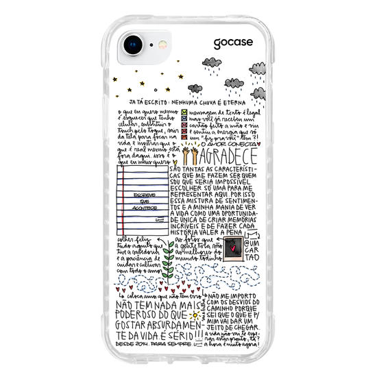 Capinha para celular  Um Cartão - Nenhuma Chuva é Eterna