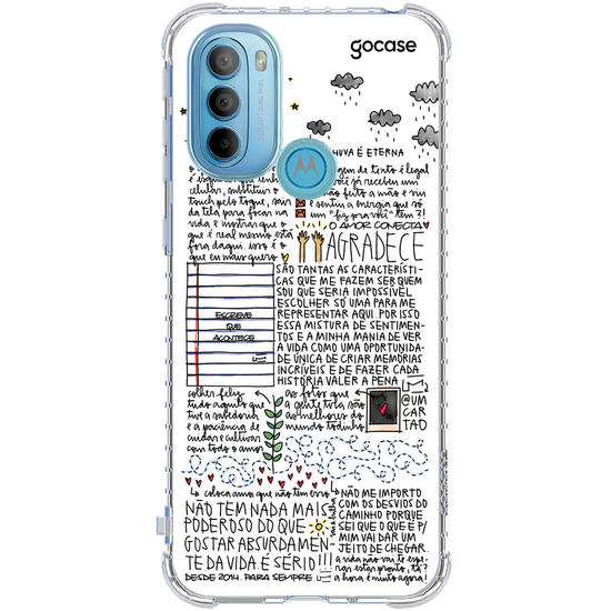 Capinha para celular  Um Cartão - Nenhuma Chuva é Eterna