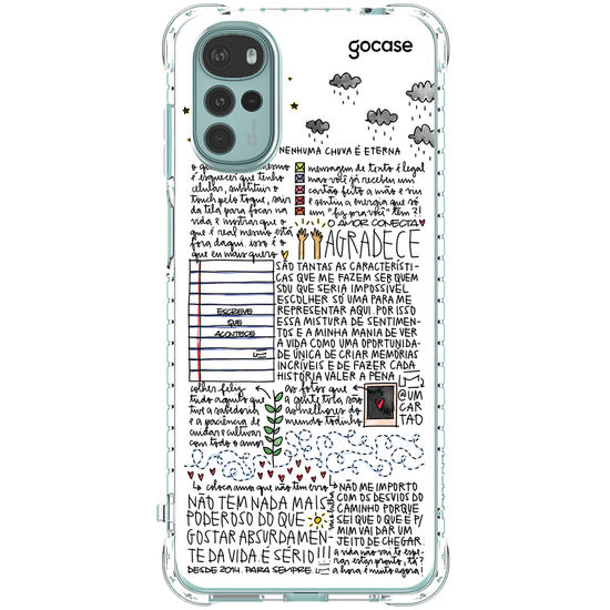 Capinha para celular  Um Cartão - Nenhuma Chuva é Eterna