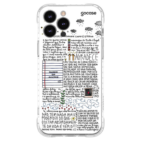 Capinha para celular  Um Cartão - Nenhuma Chuva é Eterna