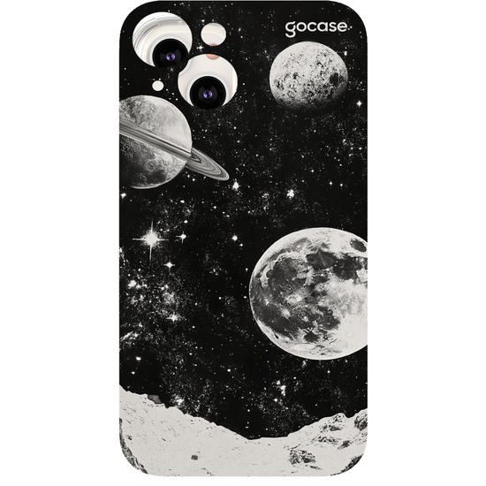 Capinha para celular  Universe Black White
