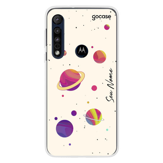 Capinha para celular Universo colorido white