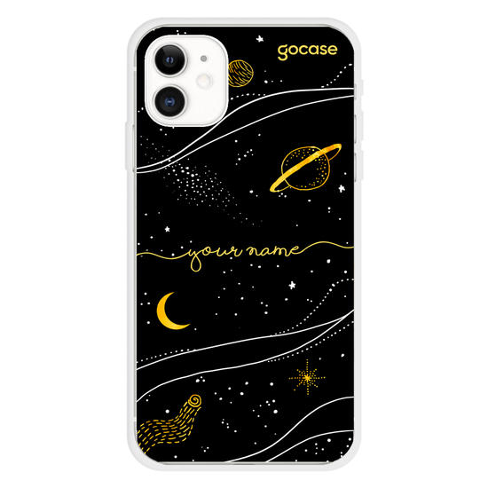 Universo Dourado Manuscrita Phone Case