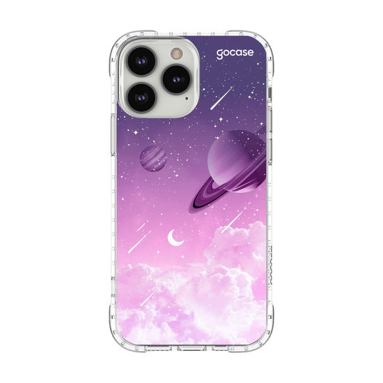 Capinha para celular Universo Purple Manuscrito