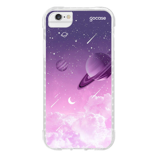 Capinha para celular Universo Purple Manuscrito
