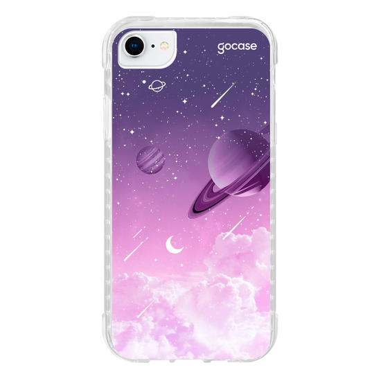 Capinha para celular Universo Purple Manuscrito