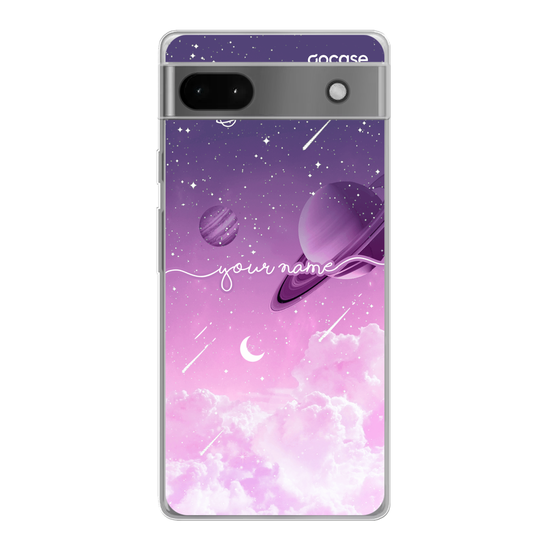 Purple Universe Handwritten Phone Case