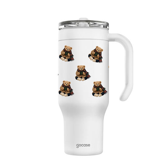 Copo Térmico Life + Ebook - Urso Comfy
