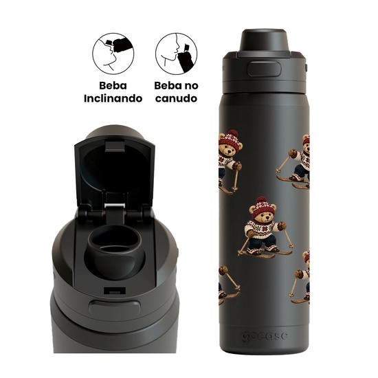 Garrafa Térmica Flip Pro - Urso Ski