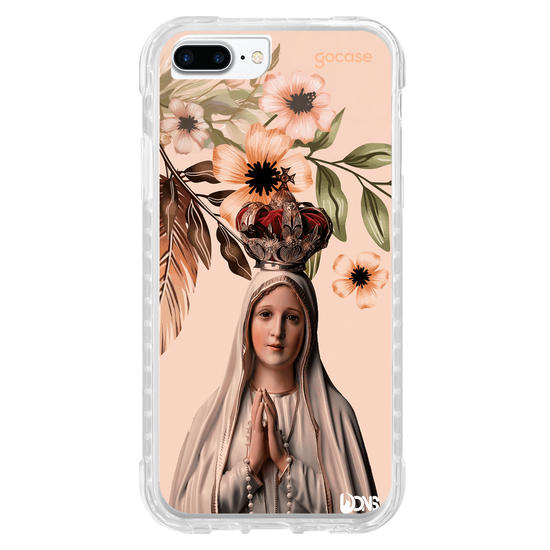 Capinha para celular  Use Dons - Nossa Senhora de fatima flores