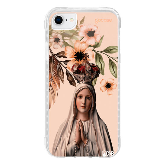 Capinha para celular  Use Dons - Nossa Senhora de fatima flores