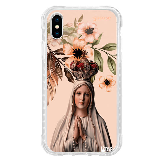 Capinha para celular  Use Dons - Nossa Senhora de fatima flores