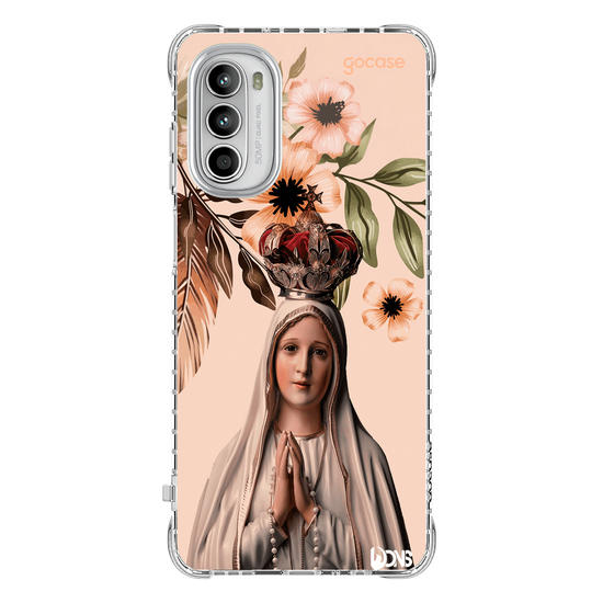 Capinha para celular  Use Dons - Nossa Senhora de fatima flores