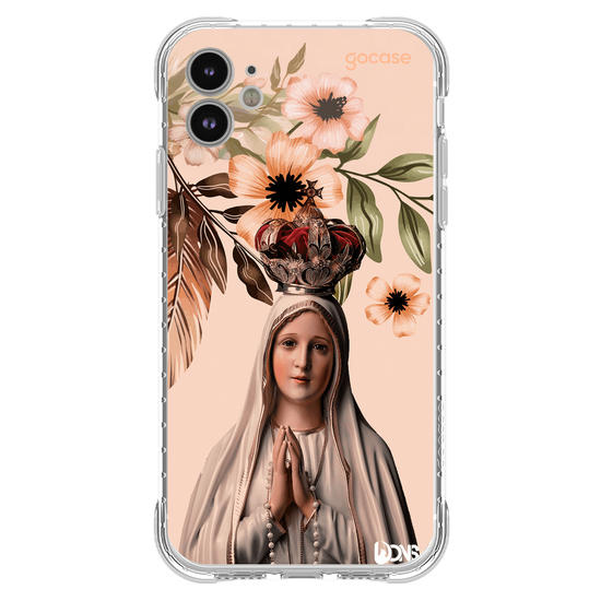 Capinha para celular  Use Dons - Nossa Senhora de fatima flores