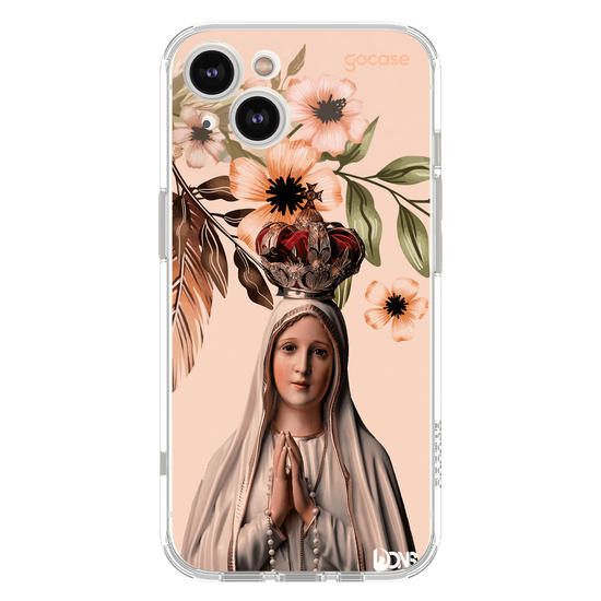 Capinha para celular  Use Dons - Nossa Senhora de fatima flores