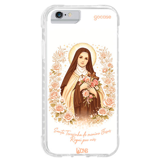 Capinha para celular  Use Dons- Santa Terezinha: Floral desenho