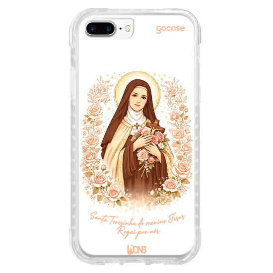 Capinha para celular  Use Dons- Santa Terezinha: Floral desenho