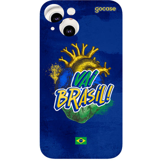 Capinha para celular  Vai Brasil Coração