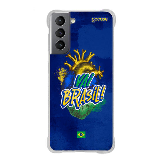 Capinha para celular  Vai Brasil Coração