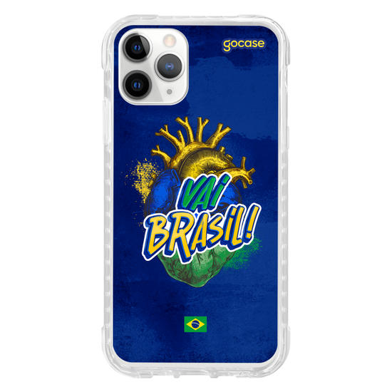 Capinha para celular  Vai Brasil Coração