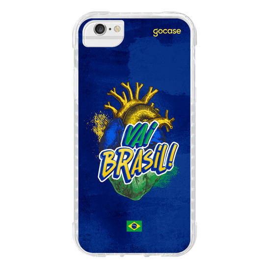 Capinha para celular  Vai Brasil Coração