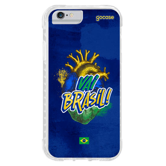 Capinha para celular  Vai Brasil Coração