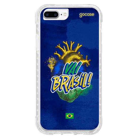 Capinha para celular  Vai Brasil Coração