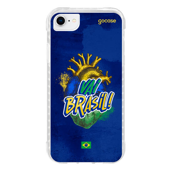 Capinha para celular  Vai Brasil Coração